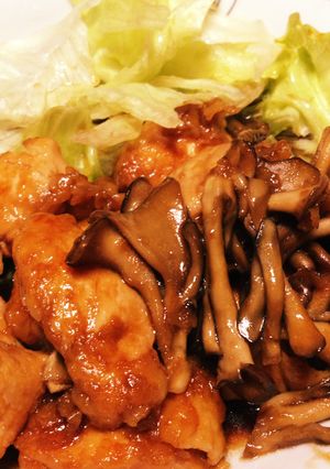 鶏胸肉の照り焼き 舞茸バターソース-レシピのメイン写真