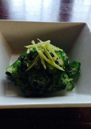 浜納豆（国産豆鼓）オクラの和え物-レシピのメイン写真