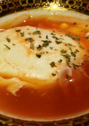 卵ポトンのトマトスープ-レシピのメイン写真