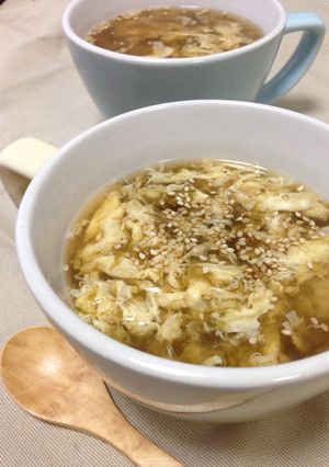 生姜入り♪海苔の佃煮の玉子スープ-レシピのメイン写真
