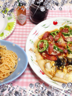 和風餅ピザ-レシピのメイン写真