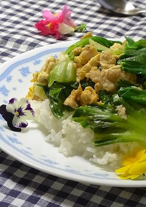 カニ玉レタス炒め-レシピのメイン写真