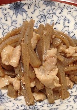 豚肉とこんにゃくの炒め物-レシピのメイン写真