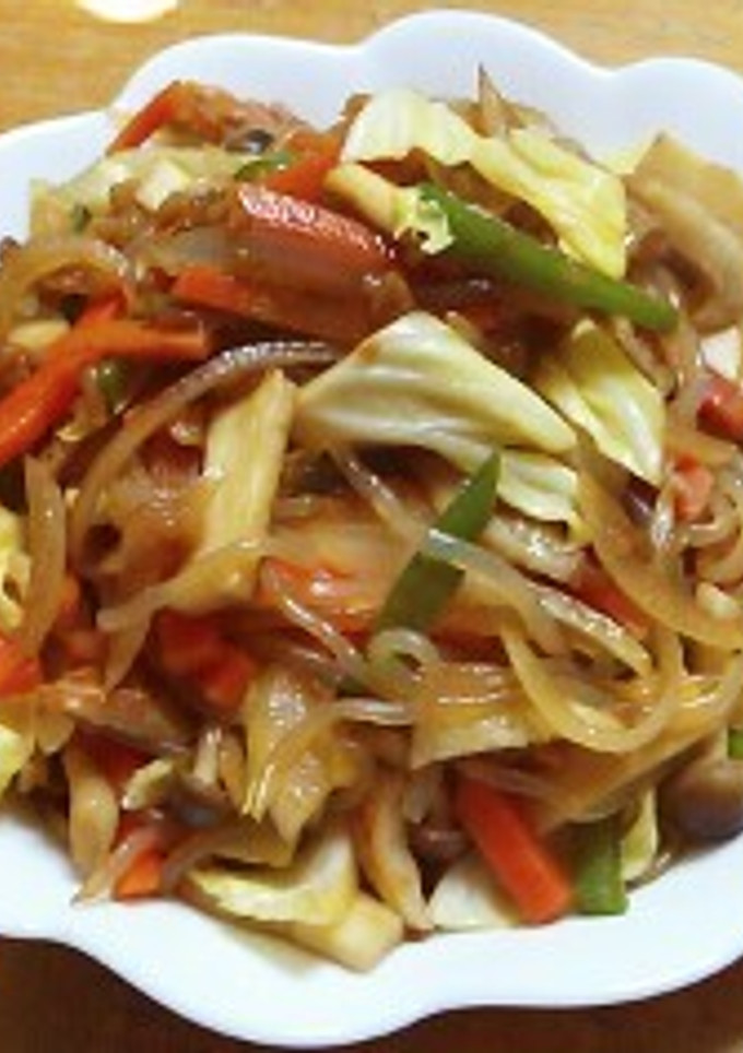 簡単ダイエット♡しらたき焼きそば-レシピのメイン写真