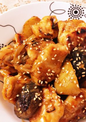 ボリューミー♡鶏胸肉ポテトの味噌マヨ焼き-レシピのメイン写真