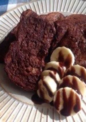 チョコ風♡ココアフレンチトースト-レシピのメイン写真