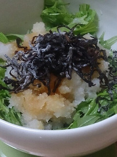 簡単!水菜大根おろしサラダ-レシピのメイン写真
