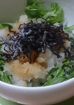 簡単！水菜大根おろしサラダ-レシピのメイン写真