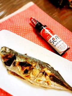 アジの塩焼き♡スプレー醤油でいただきます-レシピのメイン写真
