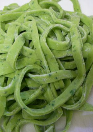 バジルと青汁の生パスタ-レシピのメイン写真