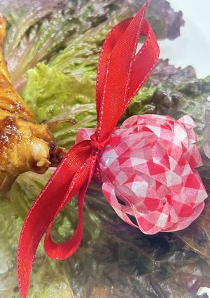 チキンの持ち手🍗チャンプ花の作り方✨-レシピのメイン写真