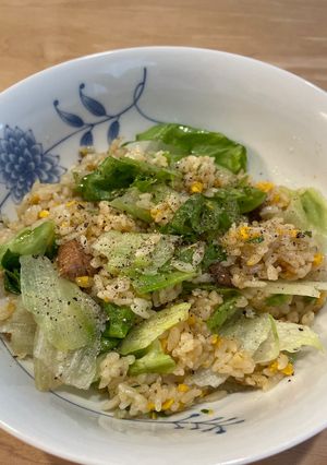 冷凍チャーハン⭐︎レタスと日本酒で格上げ-レシピのメイン写真