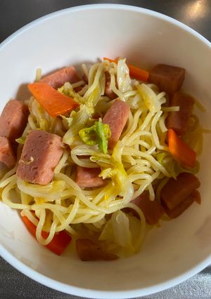 スパム塩焼きそば-レシピのメイン写真