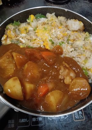 カレーチャーハン-レシピのメイン写真