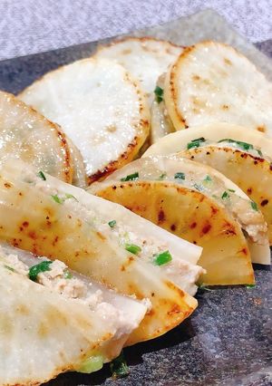 大根でヘルシー!挟み焼きギョーザ風-レシピのメイン写真