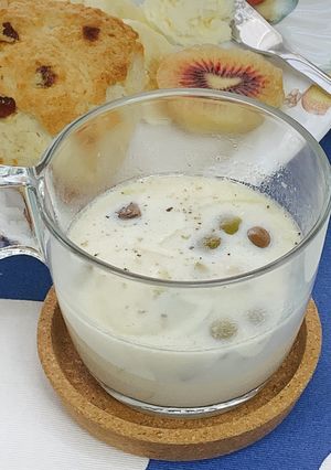 ミルク仕立てのオリーブ朝食スープ-レシピのメイン写真