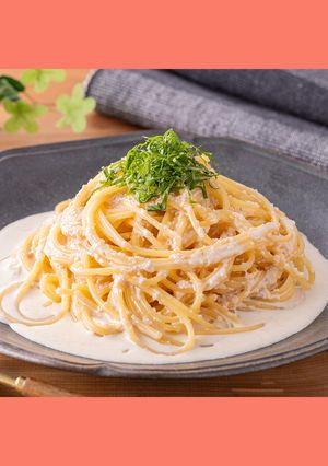 簡単！純生クリームの明太クリームパスタ-レシピのメイン写真