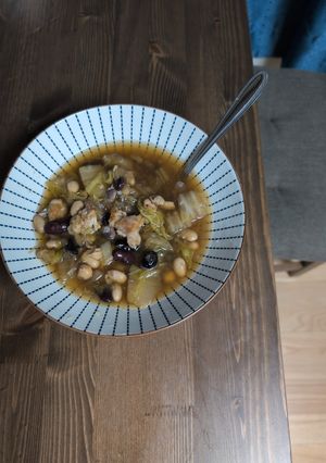 豆と根菜とカリカリポークご馳走スープ-レシピのメイン写真