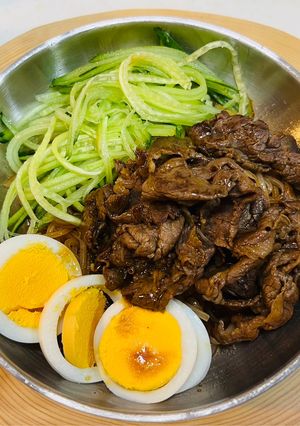 カンタン酢で汁無し韓国風冷麺(ビビン麺)-レシピのメイン写真