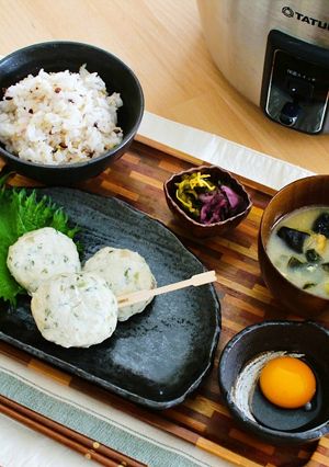 ＼大同電鍋レシピ／大葉ザーサイつくね-レシピのメイン写真