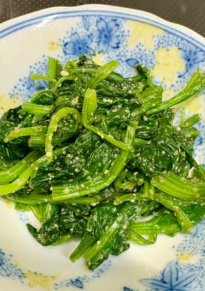 低脂質ほうれん草の胡麻和え-レシピのメイン写真