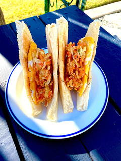 スパイシーかき揚げサンド-レシピのメイン写真