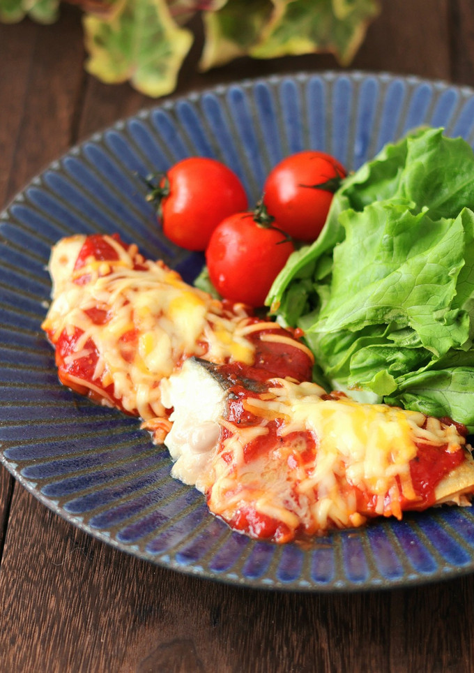 冷凍サバのトマトチーズ焼き♪解凍不要-レシピのメイン写真
