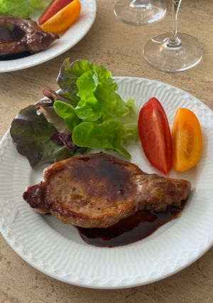 ごはんに合う♪バルサミコ醤油ポークソテー-レシピのメイン写真
