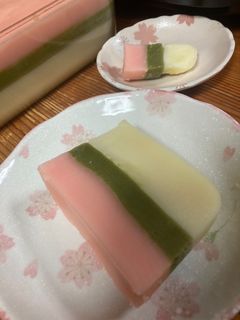 三色ういろう(蒸し器必要)-レシピのメイン写真