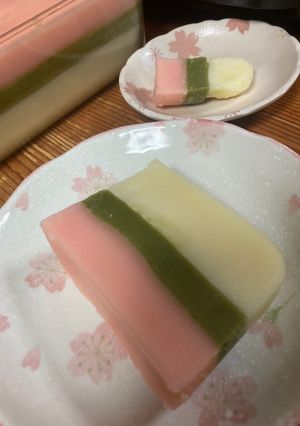 三色ういろう(蒸し器必要)-レシピのメイン写真