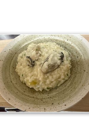 大葉香る♪牡蠣大葉クリームリゾット★-レシピのメイン写真