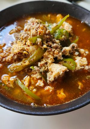 大葉香るピーマンと豚ひき肉と卵の塩ラーメン-レシピのメイン写真