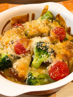 かぼちゃの煮付けリメイク!グラタン-レシピのメイン写真
