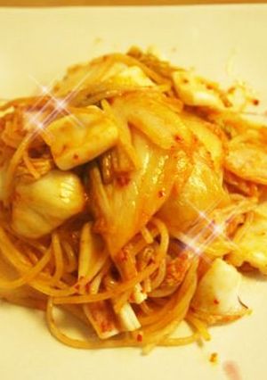 キムチイカパスタ-レシピのメイン写真