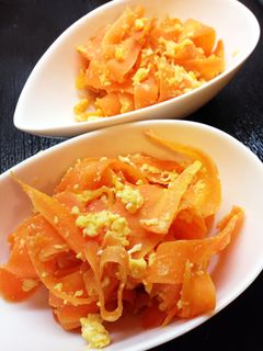 にんじんと卵のみそ炒め-レシピのメイン写真
