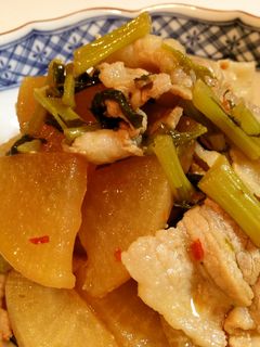 大根と豚バラの炒め煮-レシピのメイン写真