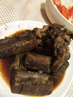 叩きゴボウと豚の甘辛煮-レシピのメイン写真