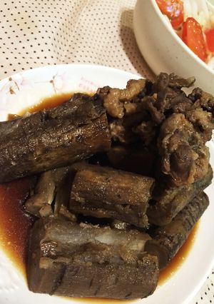 叩きゴボウと豚の甘辛煮-レシピのメイン写真