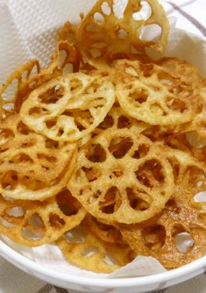 とても簡単！からあげ粉でレンコンチップス-レシピのメイン写真