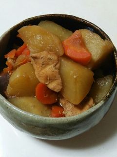 圧力鍋で鳥むね肉とかぶの煮物♪-レシピのメイン写真