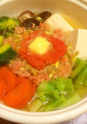 明太バター鍋-レシピのメイン写真