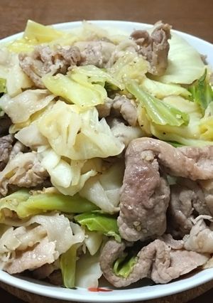 超簡単✨キャベツと豚こまの塩だれ炒め✨-レシピのメイン写真