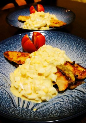 鮭のムニエル〜味噌・生姜風味タルタルで♪-レシピのメイン写真