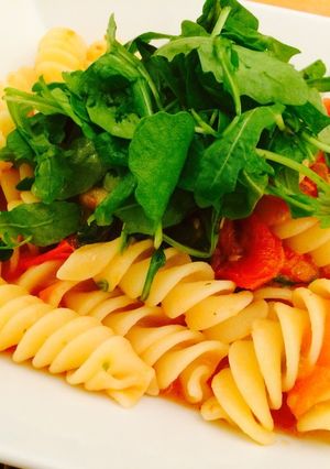 ドライトマトで本格的トマトパスタ-レシピのメイン写真