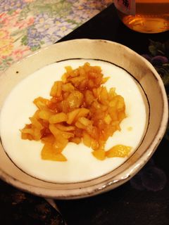 レンジで!アップルシナモンヨーグルト-レシピのメイン写真