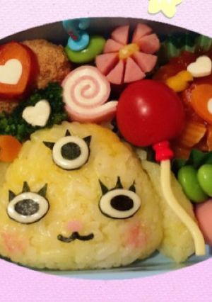 園児キャラ弁 さとりちゃん 妖怪ウォッチ-レシピのメイン写真