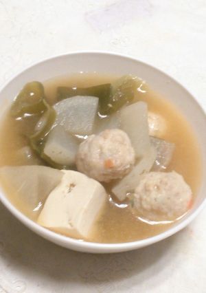 味噌鶏つみれ汁-レシピのメイン写真