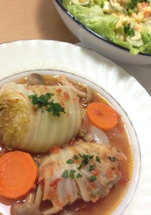 スモークチーズinでコクうまロール白菜-レシピのメイン写真