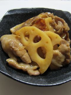 蓮根と豚肉の甘酢炒め-レシピのメイン写真
