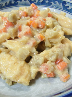 鶏胸肉の根菜味噌豆乳クリーム煮-レシピのメイン写真